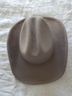Free People Wyeth Felt Cowboy Hat in Taupe